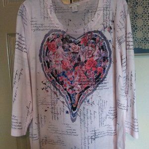 Pink Heart Top